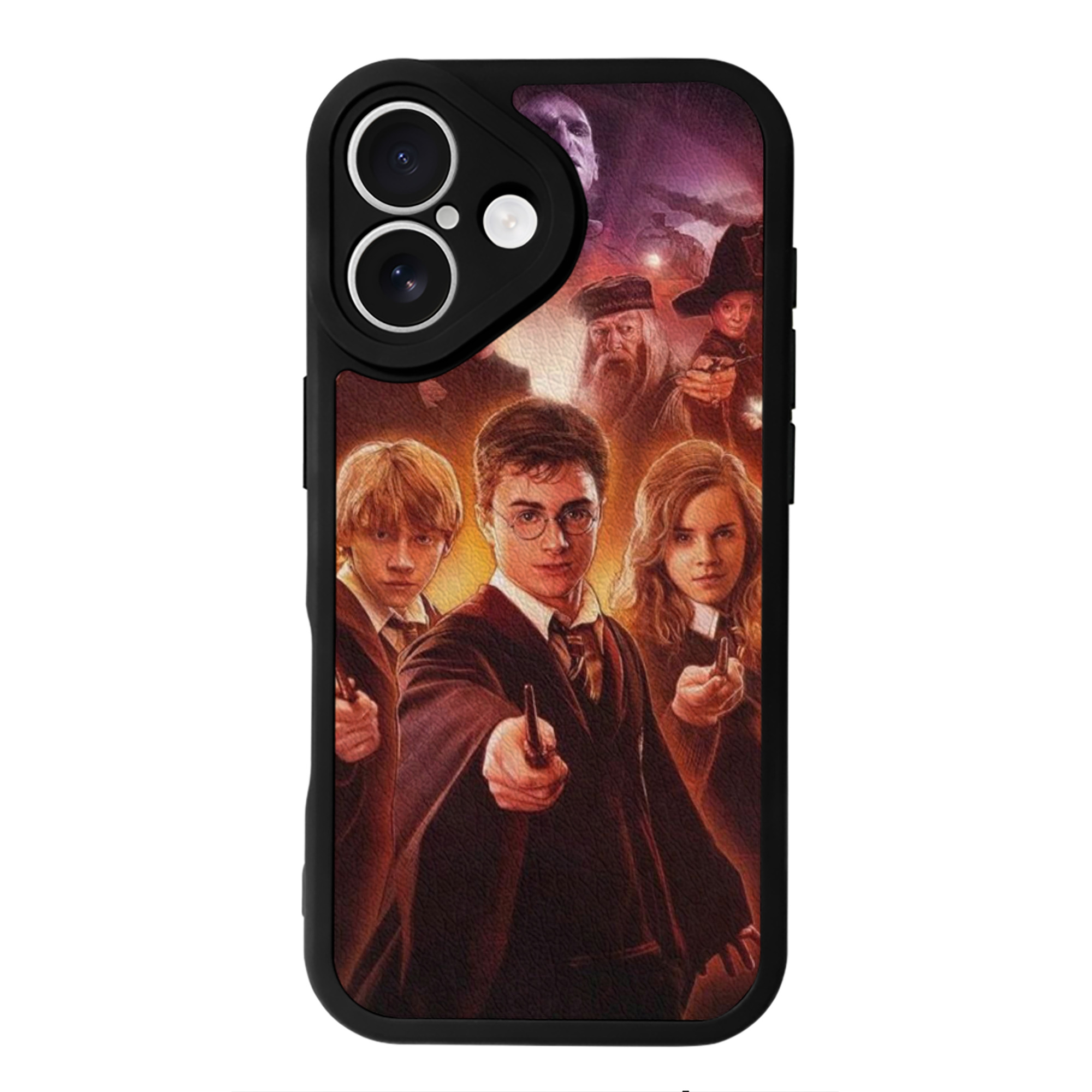 （画像用） Harry Potter ハリー・ポッターシリーズ 【iPhone 16シリーズ対応】シリコンスマホケース（レザー調） 材質：シリコン